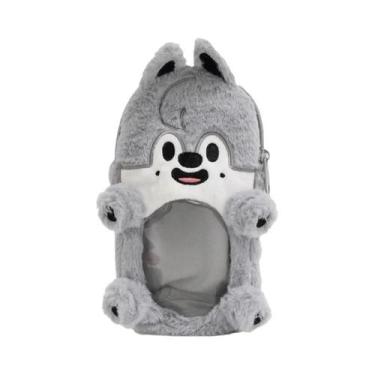 Imagem de Mochila De Pelúcia Kpop SKZOO Com Cordão Para Cabelo, Luminária, Supor