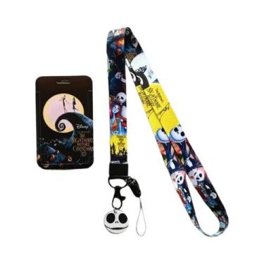 Imagem de Porta-Crachá Jack Skellington Com Cordão E Chaveiro O Estranho Mundo D