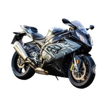 Imagem de Pôster De Corrida De Motocicleta Preto Pesado Em Tela Para Decoração D