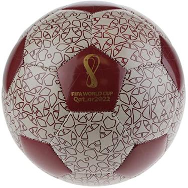 Imagem de Capelli Sport Exibição de lembranças de bola de futebol do torneio Qatar 2022 da Copa do Mundo da FIFA, futebol oficialmente licenciado para jogadores de futebol jovens e adultos, Core Burgundy