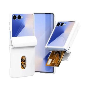 Imagem de Capa Carteira Samsung Galaxy Z Flip Com Suporte Para Cartões E Proteçã