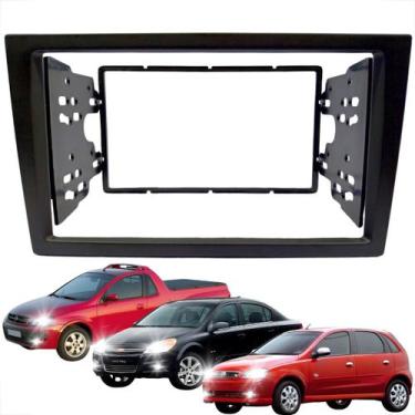 Imagem de Moldura painel gm chevrolet corsa montana vectra para multimídia 7 pol