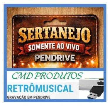 Imagem de Pen drive 8gb com Músicas = Playlist - Sertanejo Somente AO VIVO (mp3)