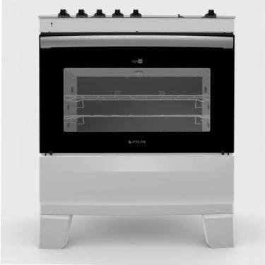 Imagem de Fogão de Piso Atlas Agile Glass 5 Bocas Acendimento Automático, Branco