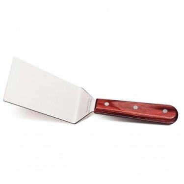 Imagem de Espátula Para Fritura Tramontina Polywood 5 Aço Inox Vermelho