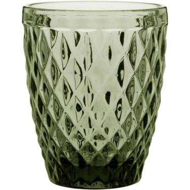 Imagem de Copo Água 10X8X8Cm 270Ml Vidro Verde 6Pç - NH