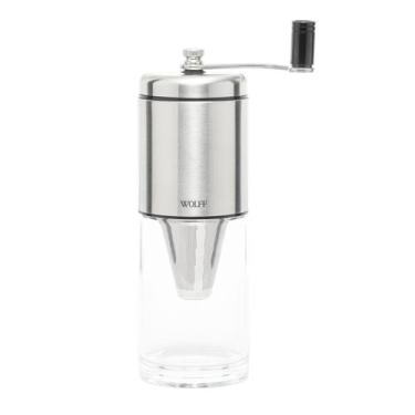 Imagem de Cafeteira Com Moedor E Filtro Inox Manual 160ml 21cm Wolff