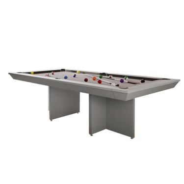 Imagem de Mesa de Bilhar Sinuca e Jantar Oban G84 com Tampo Removível Base T Branco Gran Belo