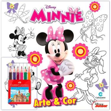 Imagem de Livro - Arte e Cor com lápis de cor Minnie
