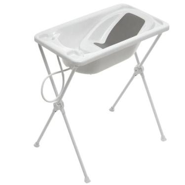 Imagem de Banheira para Bebe Com Suporte Galzerano Acqua Trio Branca