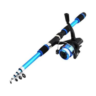 Imagem de Conjunto De Vara De Pesca Telescópica E Carretilha Com Iscas E Anzóis,