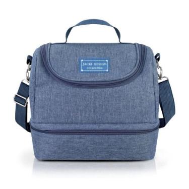 Imagem de Bolsa Térmica Fitness Com 2 Compartimentos Moderna Unissex Linha Joy J