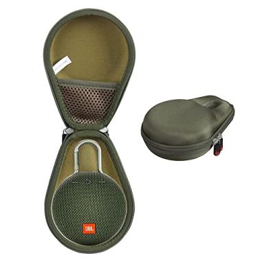 Imagem de Hermitshell Capa de viagem compatível com alto-falante Bluetooth JBL Clip 3 portátil à prova d'água sem fio (verde floresta)
