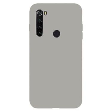 Imagem de Capa de silicone macia Candy de cor sólida para Xiaomi para Redmi Note 8T 8 7 7A 6 6A 5 Pro Capa de telefone mate macia TPU para Redmi Note 9 9S, cinza, para Redmi Note 6