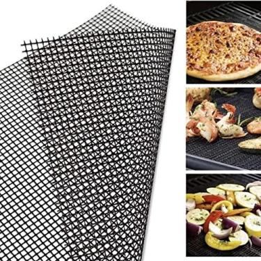 Imagem de kit 2 TELA GRILL PARA CHURRASCO Antiaderente Teflon Grelha