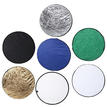 Imagem de Refletor de iluminação de fotografia, elástico flexível de 80 cm / 31,5 polegadas refletor de estúdio fotográfico multiuso com bolsa de transporte para fotografia interna e externa