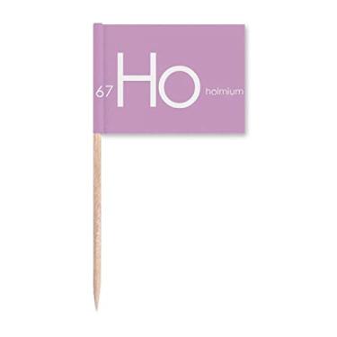 Imagem de Elementos Químicos Mesa Period Lanthanide Ho Palito de Dente Marcador Topper Decoração de Festa