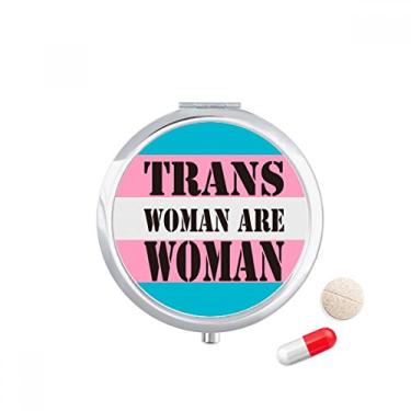 Imagem de Porta-comprimidos transgêneros LGBT com suporte para mulher Trans