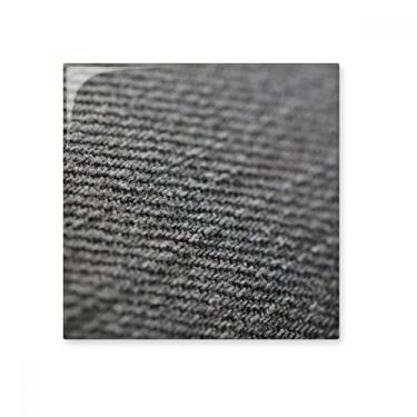 Imagem de Tecido de linho cinza abstrato azulejo de cerâmica brilhante decalque vitrificado pedra adornada