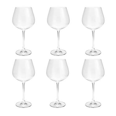 Imagem de Conjunto 6 Taças De Cristal Para Vinho Tinto 640ml - Wp Connect