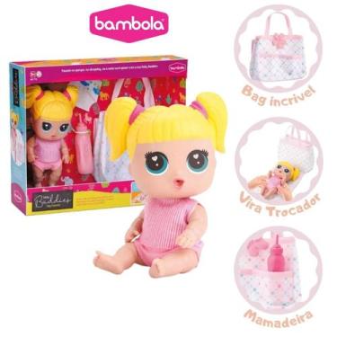 Imagem de Bonequinha Para Menina Baby Buddies Bag Passeio Bambola