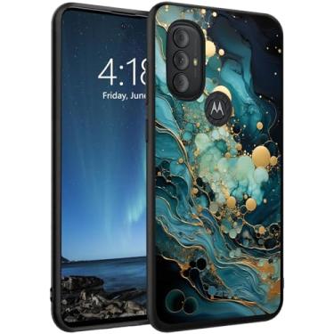 Imagem de DSRGRGFDJ Capa para Motorola Moto G Play 2023/G Power 2022/G Pure 2021 16.5 cm, capa de silicone ultrafina, antiarranhões e à prova de choque - mármore