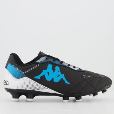 Imagem de Chuteira Kappa Florida Campo Preta e Azul-Masculino