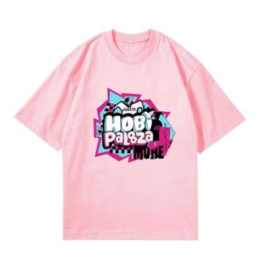 Imagem de Camiseta J-Hope Solo Jack in The Box, camisetas soltas k-pop unissex com suporte impresso, camiseta de algodão Merch, rosa, XXG