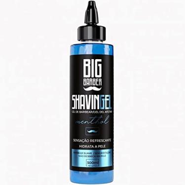 Imagem de Shaving Gel Barbear Bisnaga Big Barber Menthol 300ml Profissional