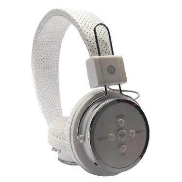 Imagem de Fone de Ouvido Bluetooth FX-B05 Sem Fio SD Card FM Branco - Ello