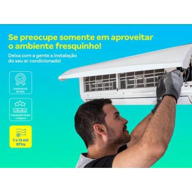 Imagem de Instalação de ar condicionado de 7 a 12 mil btus - técnicos especializ
