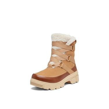 Imagem de Sorel Bota de neve feminina à prova d'água Tivoli V Resort, Tawny Buff/Cerâmica, 38
