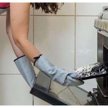 Imagem de kit 2 Luva térmica Cozinha Forno  Cano Longo quente frio - perfetto