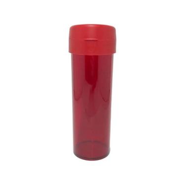 Imagem de 24 Garrafas Water Bio 500ml - lisas - Triplast, Vermelho rubi translúc