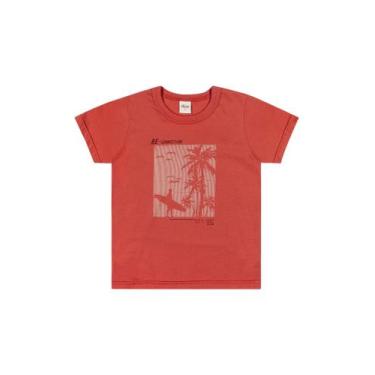 Imagem de Camiseta Masculina Infantil Elian - 241322, Vermelho, 12