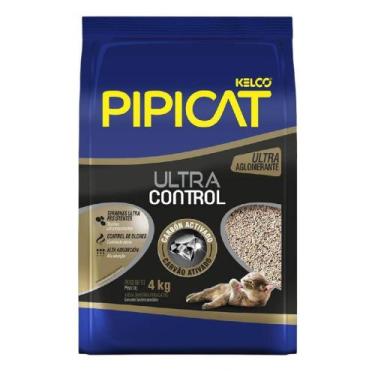 Imagem de Areia Higiênica Pipicat Premium Carvão Ativado 4 kg