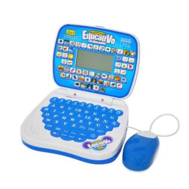 Imagem de Notebook Infantil Educativo C/Mouse 2/1 Inglês E Português  AZ - Toy K