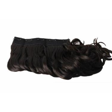 Imagem de Alongamento Aplique Tic Tac Ondulado Preto 1 Fibra Orgânica - C&C Shop