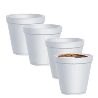 Imagem de Kit 100 Unidades Copo Isopor Térmico 180Ml Para Chá Café - Blook