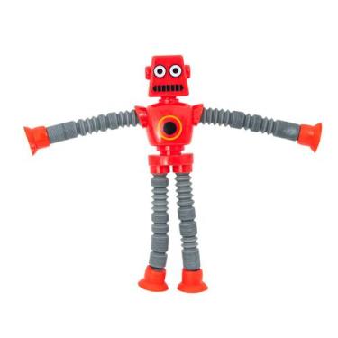 Imagem de Robô Pop It Tubo LED Luz Brinquedo - innovaree-commerce, Roxo