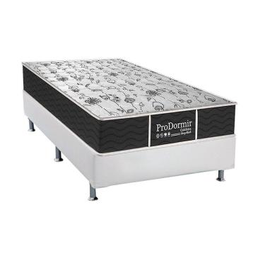 Imagem de Conjunto Box Solteiro: Colchão Molas Probel Prolastic ProDormir Sleep + Base CRC Courano White (88x188)