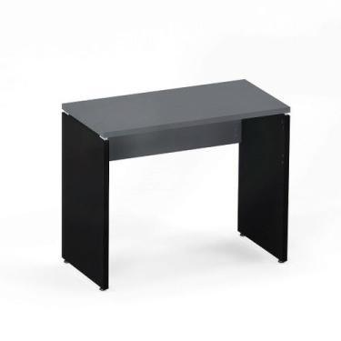 Imagem de Mesa Auxiliar Pé Painel P25 Pandin 90 CM Grafito e Preto