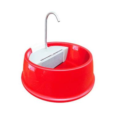 Imagem de Fonte Furacão Pet Joy Vermelho para Cães e Gatos Bivolt