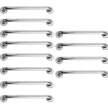 Imagem de Alça Apoio 50cm Barra Suporte Segurança Kit 11 Uni Aço Inox Acessibili