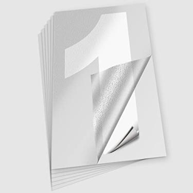 Imagem de iSYFIX Adesivos de vinil refletivo número 1 (um) – Pacote com 6 autoadesivos de 18 cm – decalque premium cortado e pré-espaçado para caixa de correio, placas, portas, carros, caminhões, casa, negócios, número de endereço, dentro e ao ar livre