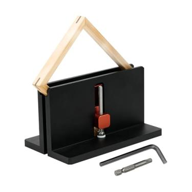 Imagem de Mesa de roteador de serra de mesa com estrias portáteis, fortalece as juntas de esquadria em ângulo reto, fixação de canto ajustável de liga de alumínio para molduras, compartimento de gaveta, outras