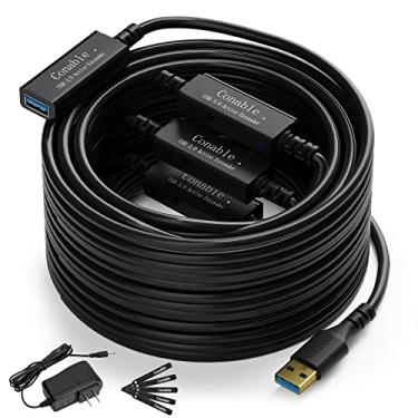 Imagem de Conable Cabo de Extensão Ativo Usb 3.0 de 100 Pés, Cabo Extensor Usb Longo Tipo A Macho para Fêmea, Chips Inteligentes de Reforço de Sinal de 3 Integrados, Transferência de 5 Gbps, Cabo de Extensão Us