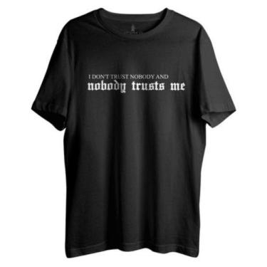 Imagem de Camisa Masculina Taylor Swift I Donit Trust Camiseta 100% Algodão - SE