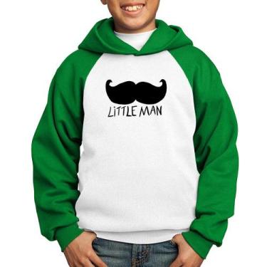 Imagem de Moletom Infantil Little Man - Foca na Moda, Branco, Verde, 6