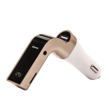 Imagem de Transmissor FM Veicular Bluetooth USB com Display Dourado - CARG7
